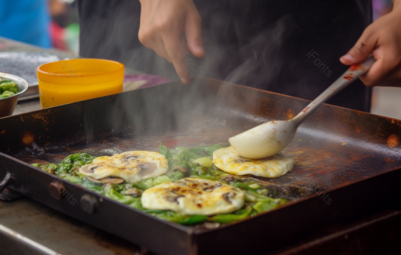 清晰的摄影图高清的图片电商产品拍摄美食美味食物正在煎饼的人,高清,摄影图,摄影图片,图片大全,摄影图免费下载